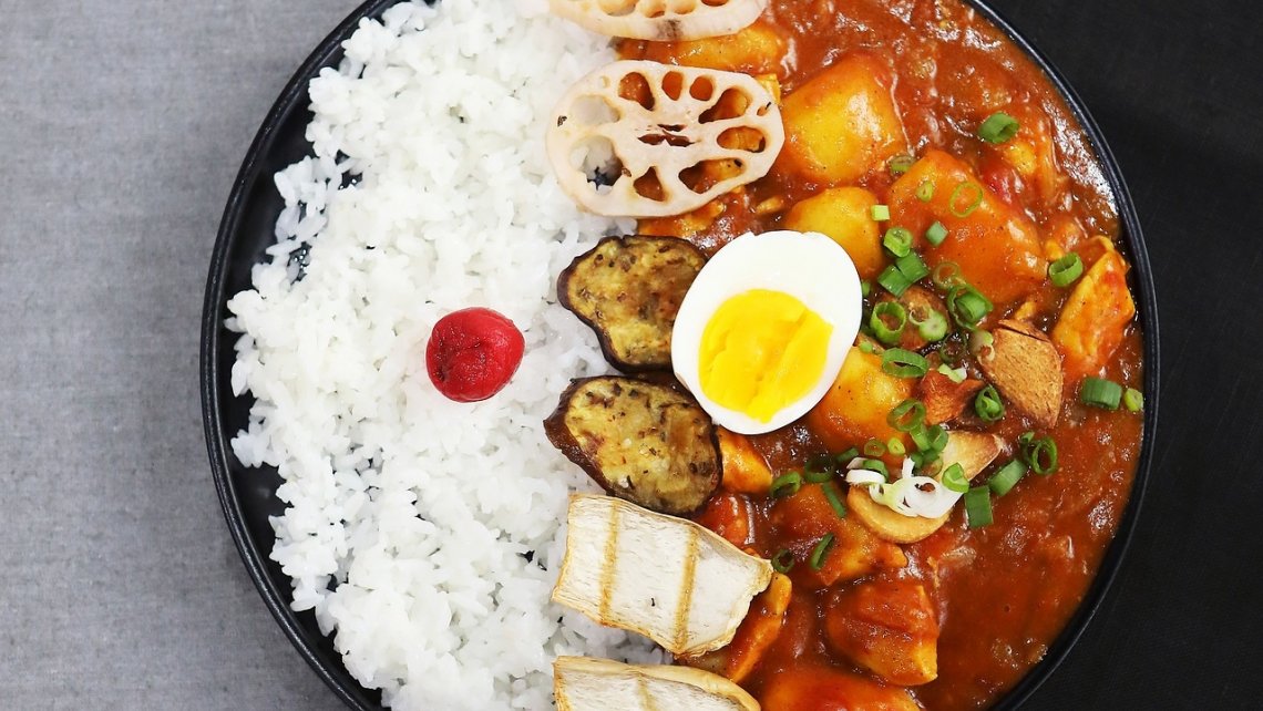 curry z ryżem